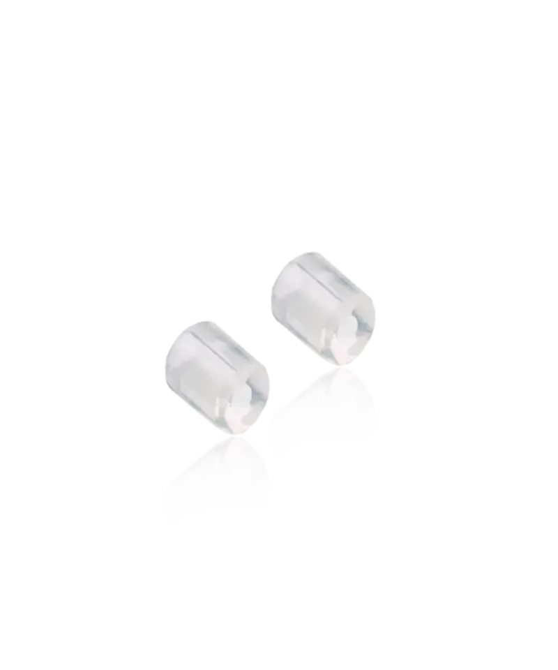 Blomdahl stoppere ørestoppere medisinsk plast 4-pk nikkelfri