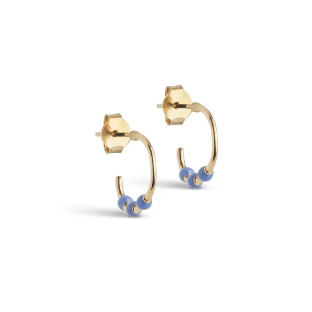 Enamel Lola Small øredobber 12 mm cornflower