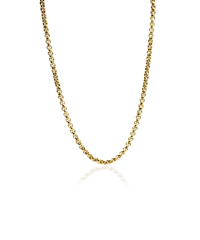 Blomdahl Box Chain halskjede 48-52 cm gullfarget