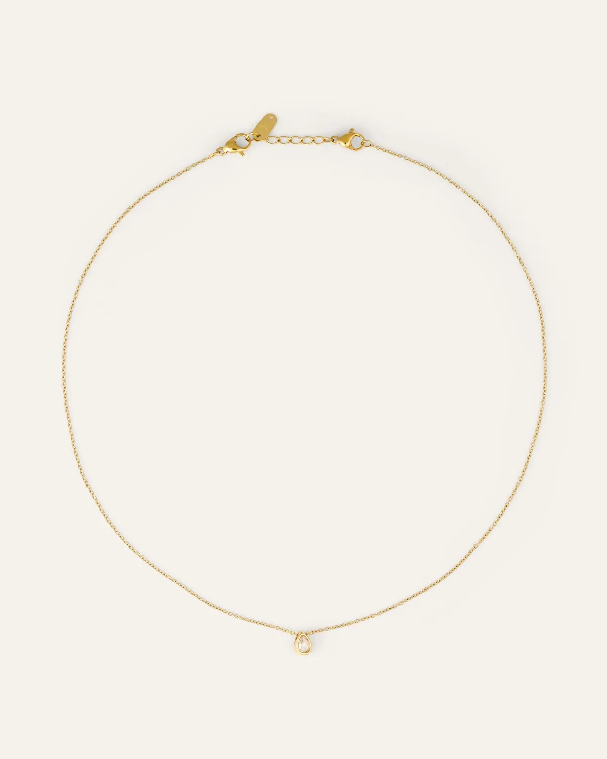 Mockberg Céleste Necklace halssmykke gull 40 cm zirconia