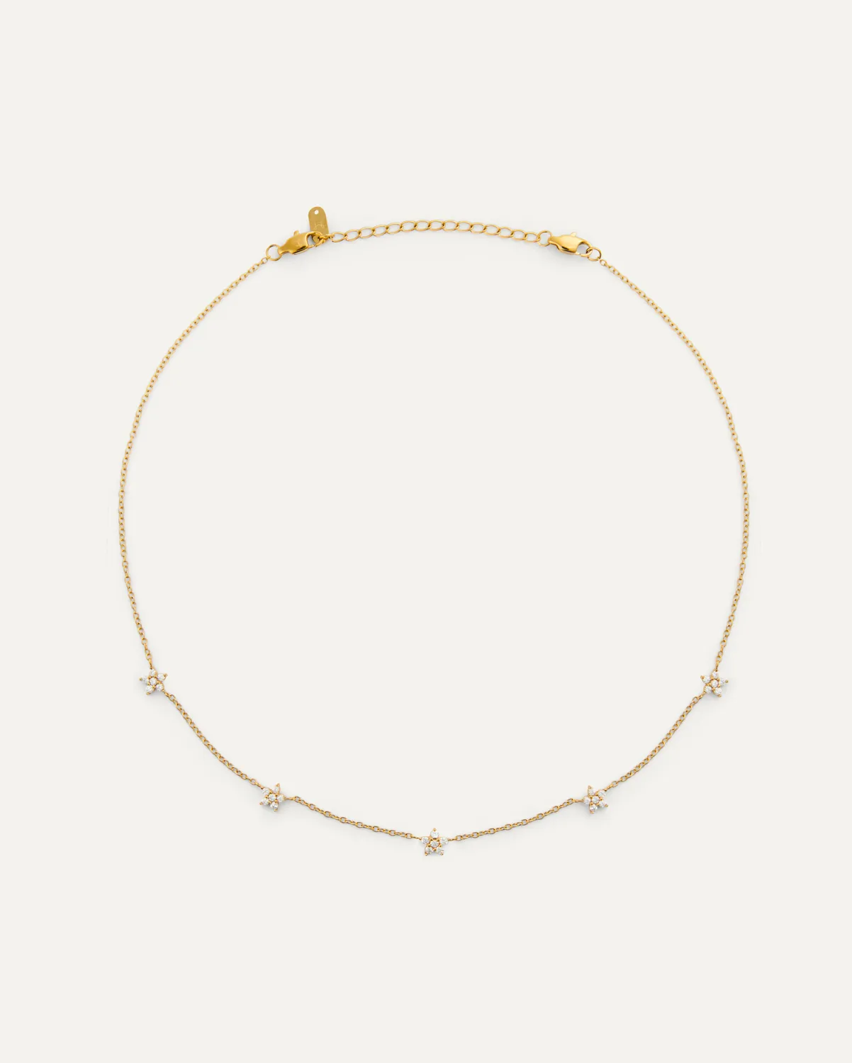 Mockberg Ellie Necklace halskjede gull blomster
