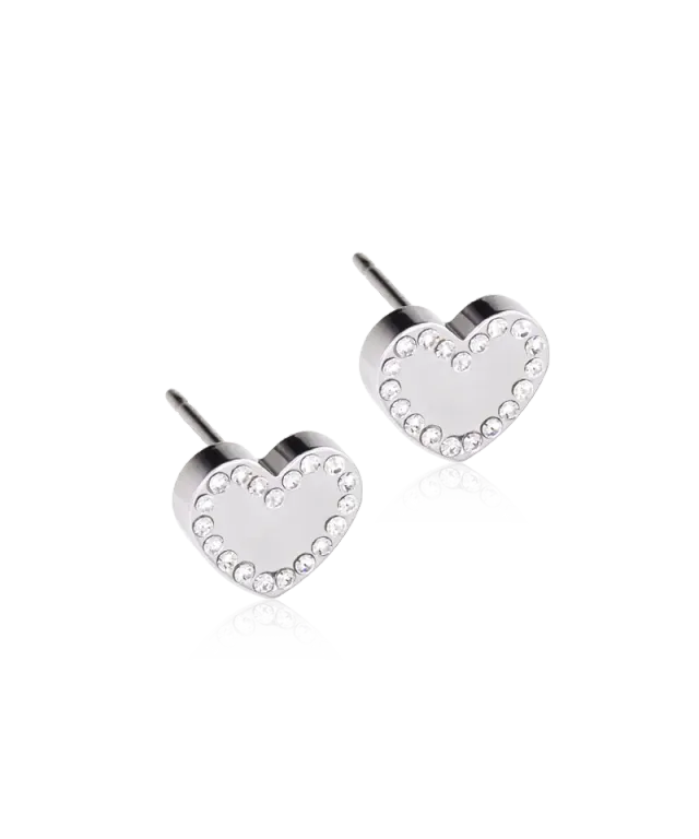 Blomdahl Brilliance Sweetheart øredobber 8 mm crystal