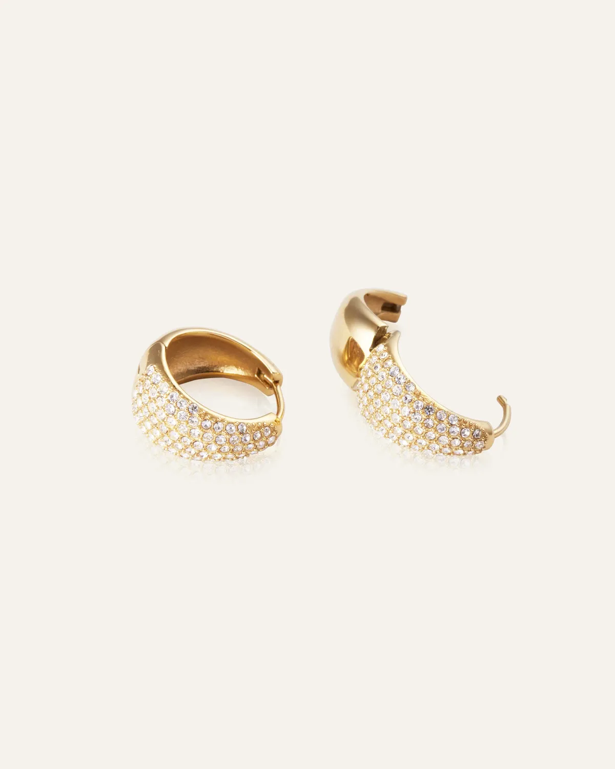 Mockberg Treasure Hoops Large øredobber 18 mm gull