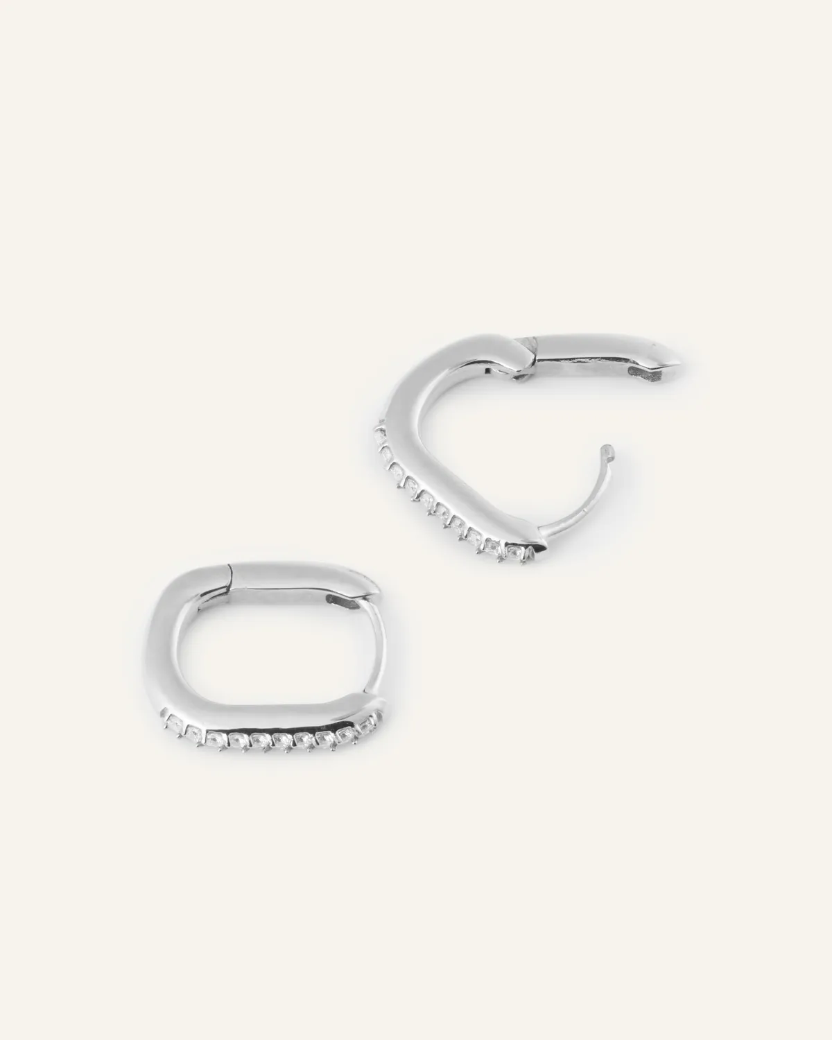 Mockberg Sparkle Small U-Hoops øredobber sølv 15 mm
