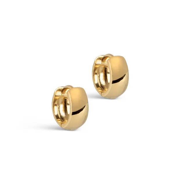Enamel Classic Wide hoops 11 mm bred gull