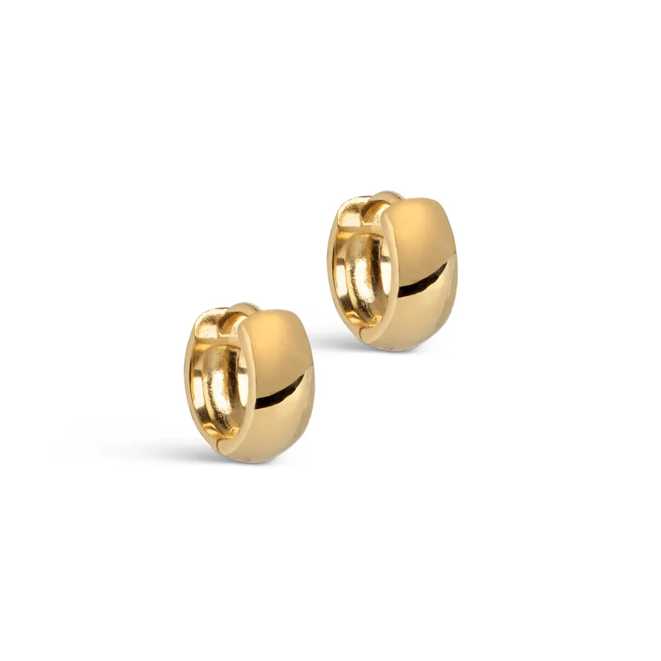 Enamel Classic Wide hoops 11 mm bred gull