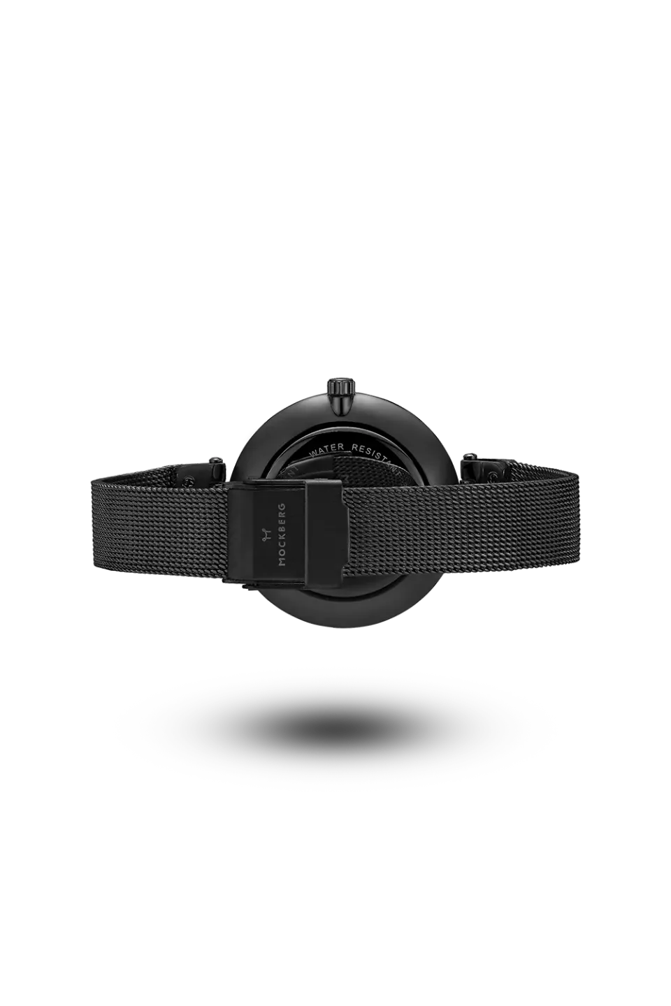 Mockberg Strap Lio klokkereim sort mesh 18cm stål