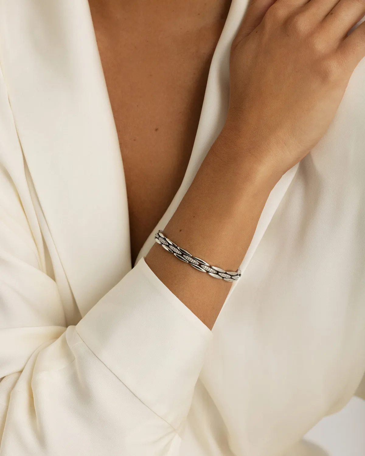 Mockberg Illume armbånd sølv Preciosa