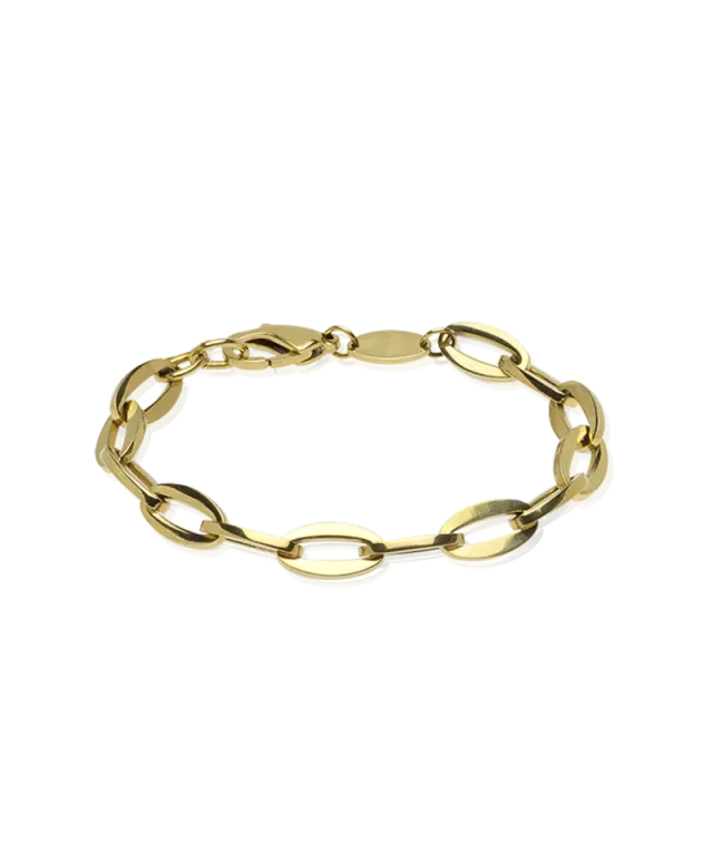 Blomdahl Grand Link armbånd 19 cm gullfarget stål