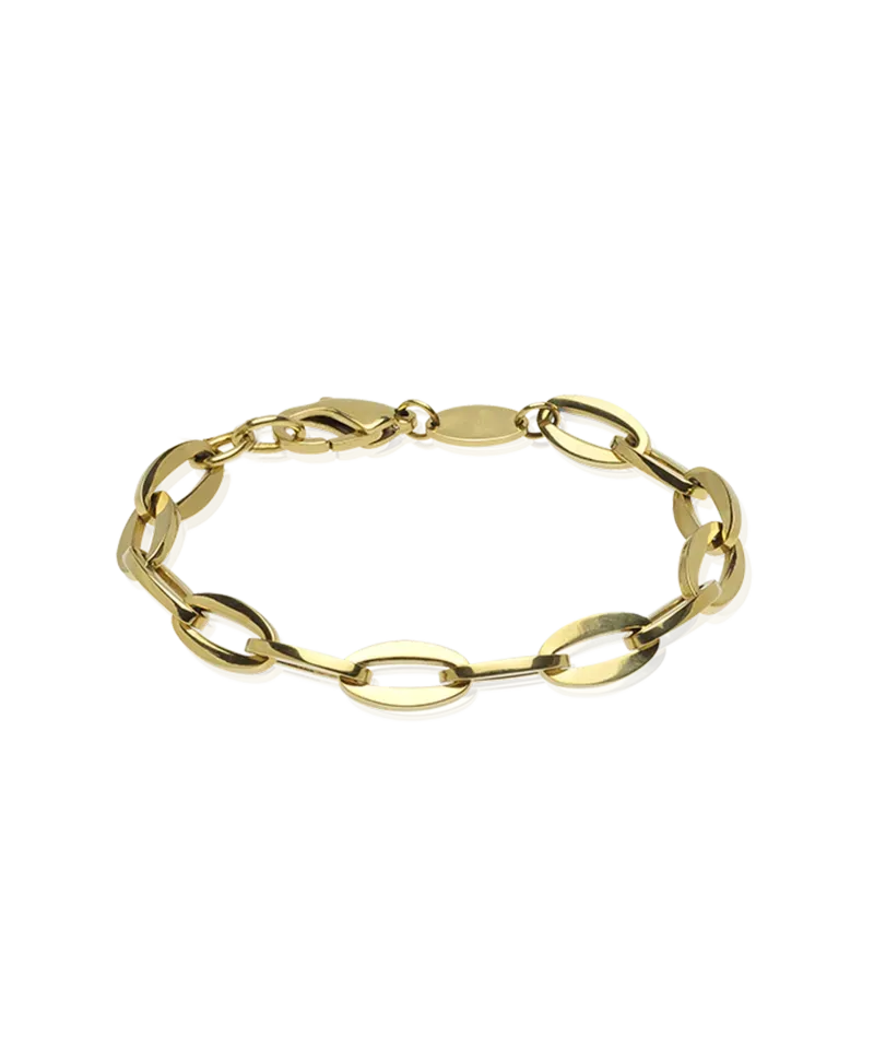 Blomdahl Grand Link armbånd 19 cm gullfarget stål
