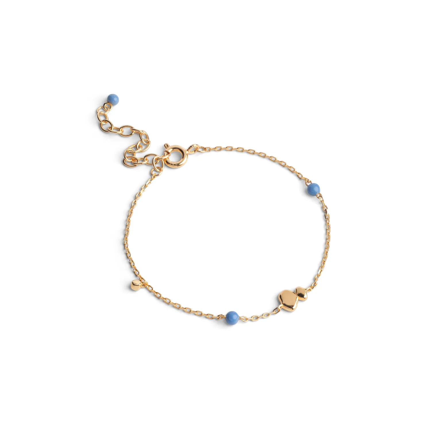 Enamel Melia armbånd 15 cm cornflower blå