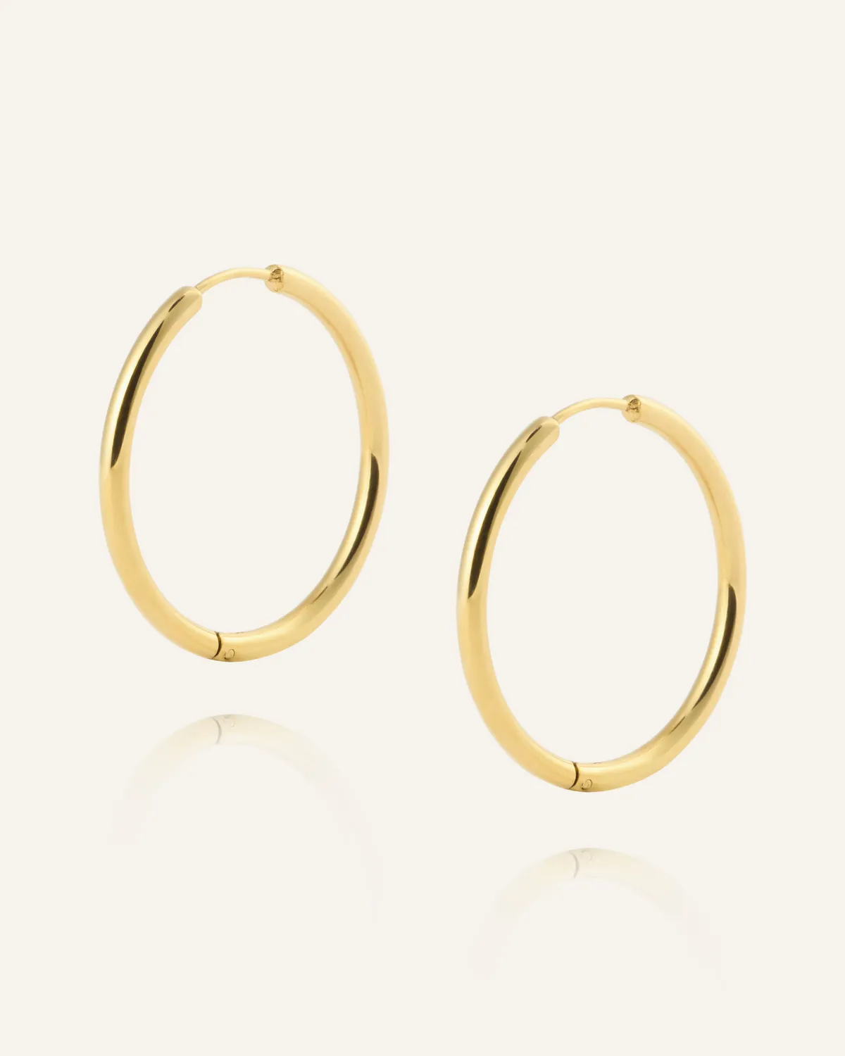 Mockberg Slim Extra Large hoops gull 26 mm