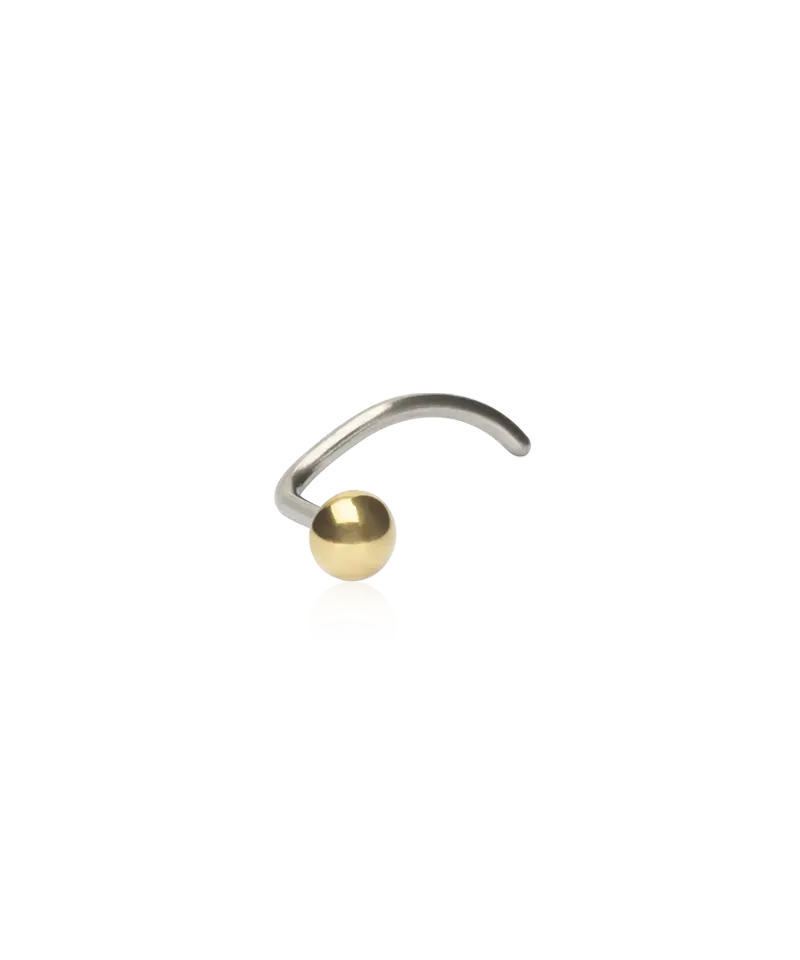 Blomdahl Ball nesesmykke gullfarget 3 mm