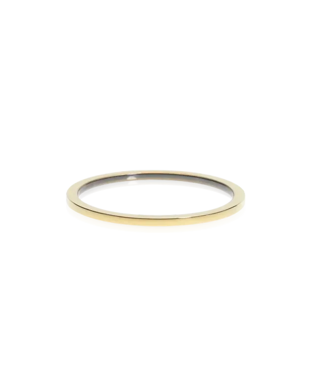 Blomdahl Cupped Plain Tiny ring gullfarget titan