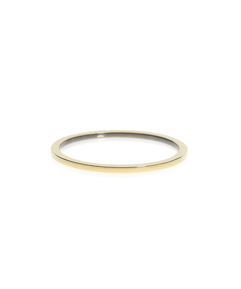 Blomdahl Cupped Plain Tiny ring gullfarget titan