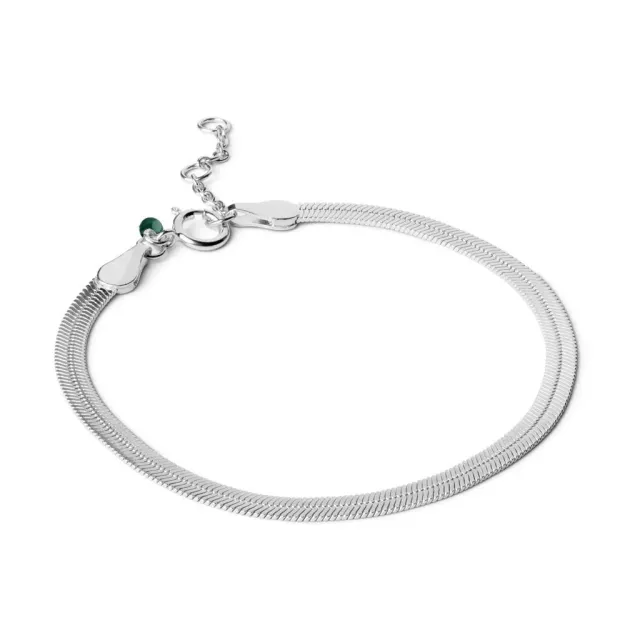 Enamel Caroline armbånd 15,5 cm resirkulert sølv