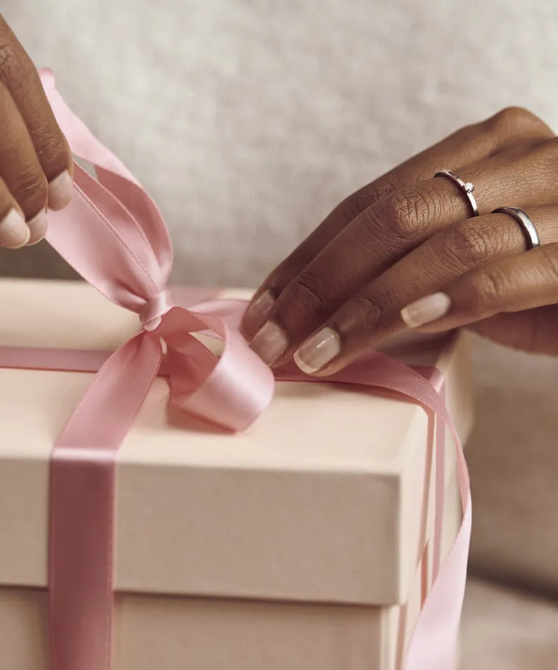 Blomdahl Tiffany Tiny ring CZ white titan hudvennlig