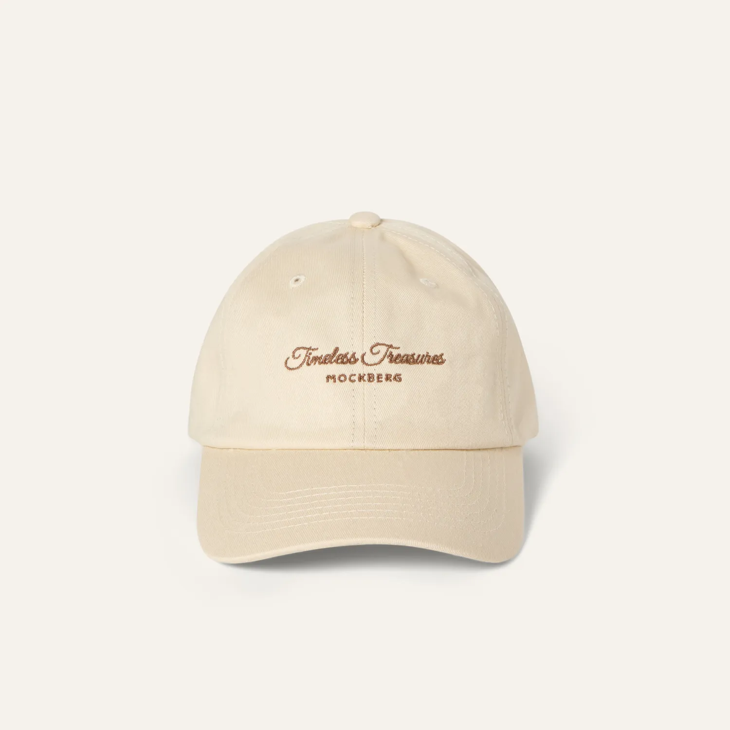 Mockberg Timeless Treasures caps beige bomull justerbar