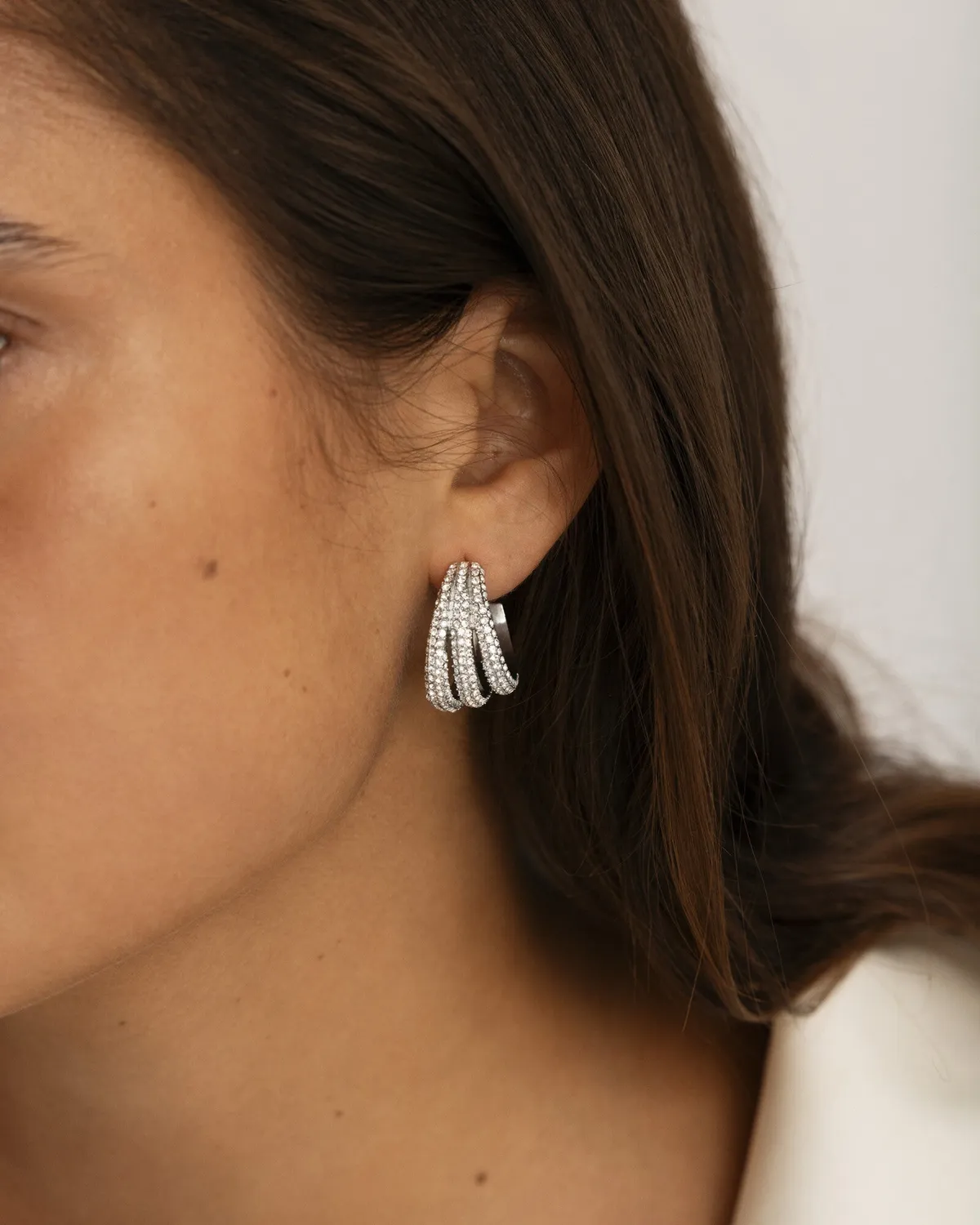 Mockberg Aurelia Earring øredobber sølv 24 mm