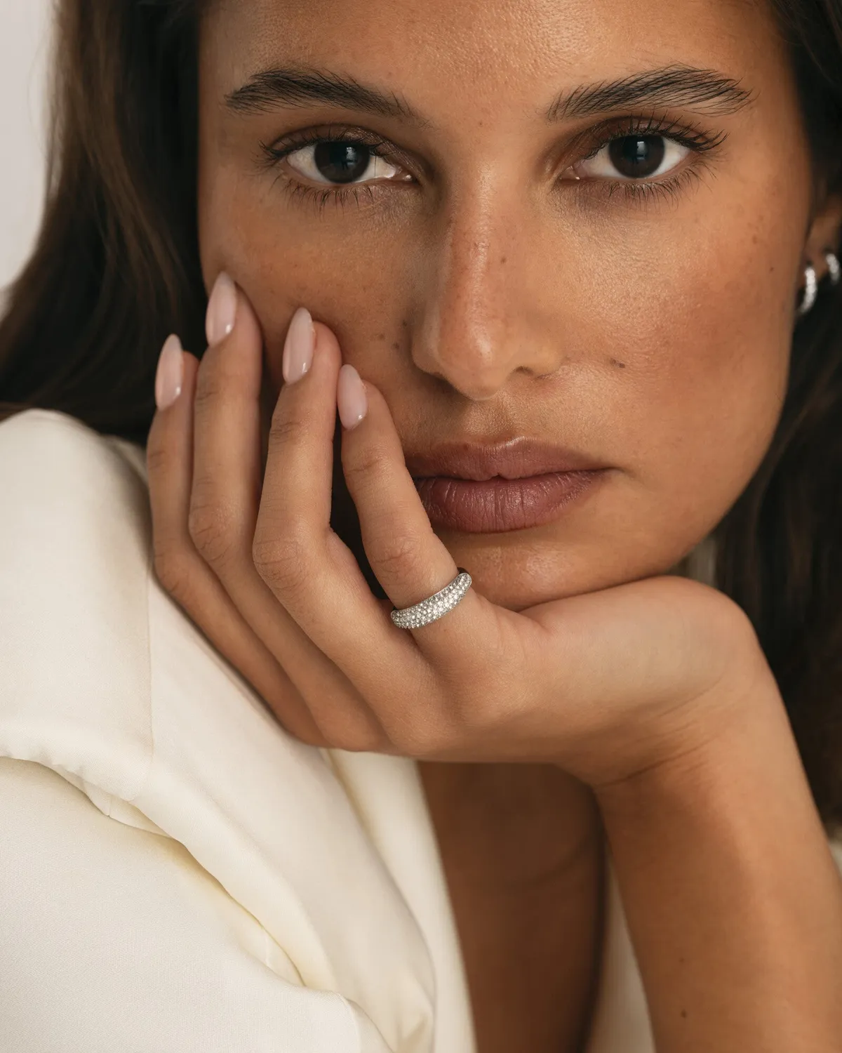 Mockberg Pavé Precious ring sølv 52 zirconia