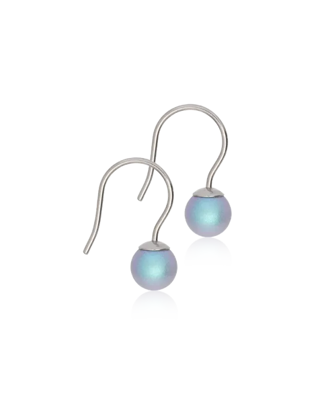 Blomdahl Mini Pendant Pearl øredobber 6 mm titan