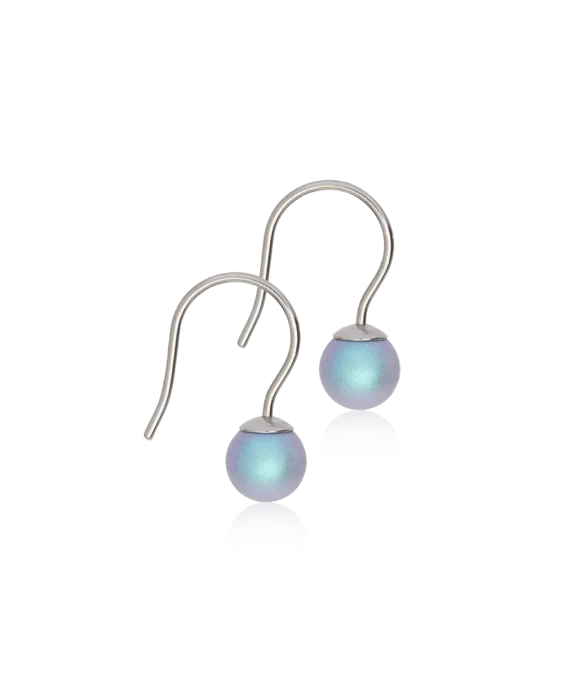 Blomdahl Mini Pendant Pearl øredobber 6 mm titan