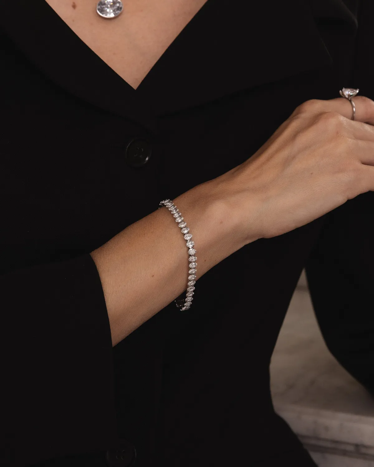 Mockberg Rose Steel armbånd sølv 170 mm medium