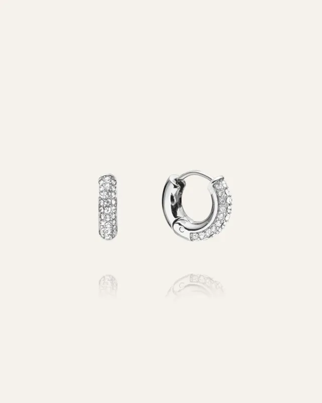 Mockberg Pavé Everyday Small Hoops øreringer 14 mm