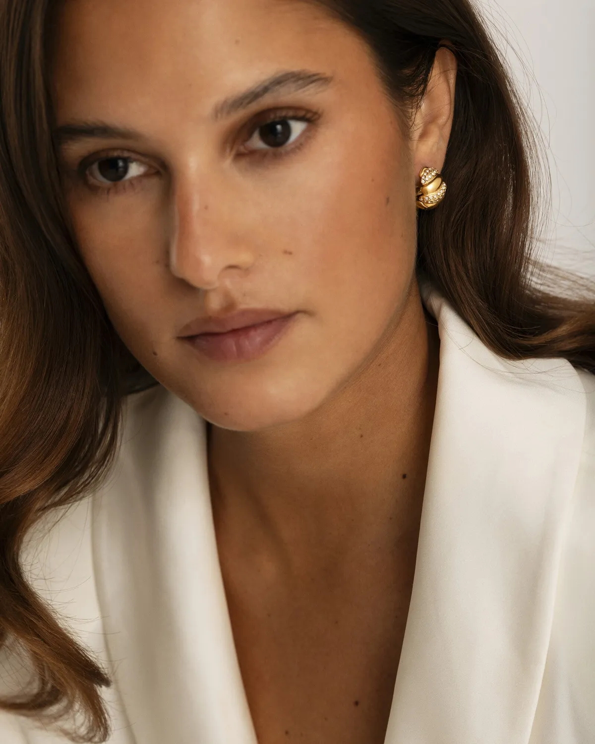 Mockberg Noela Medium Hoops øredobber gull 19 mm