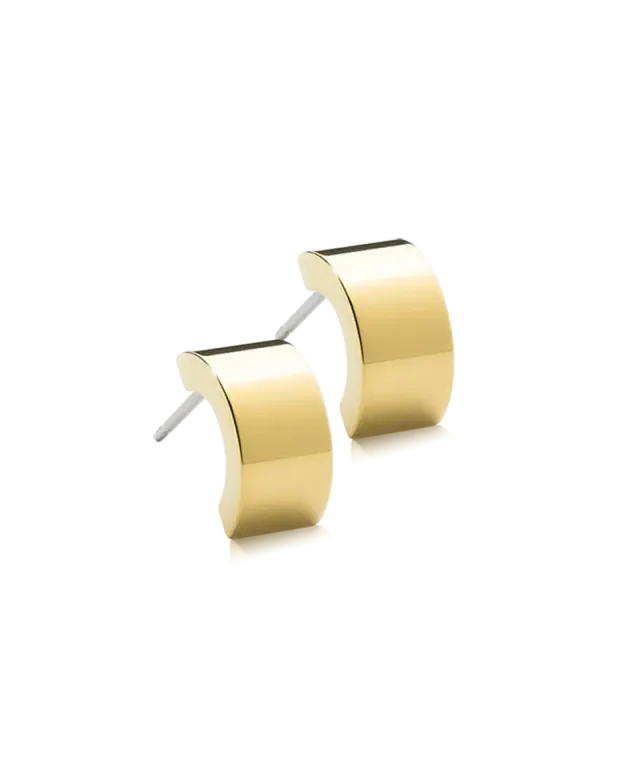 Blomdahl Pendant Plain Grand øredobber gull 10 mm