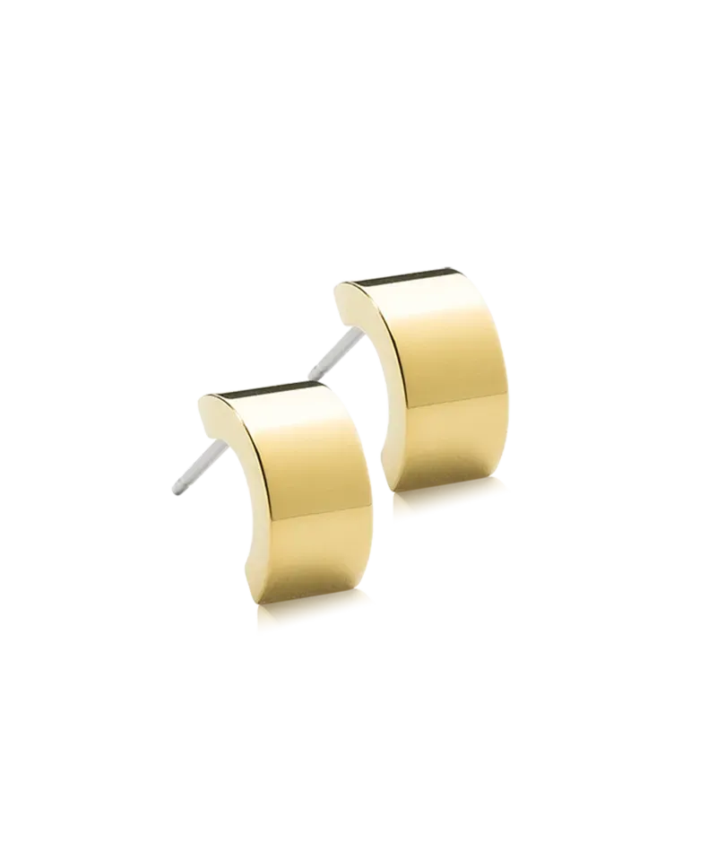 Blomdahl Pendant Plain Grand øredobber gull 10 mm
