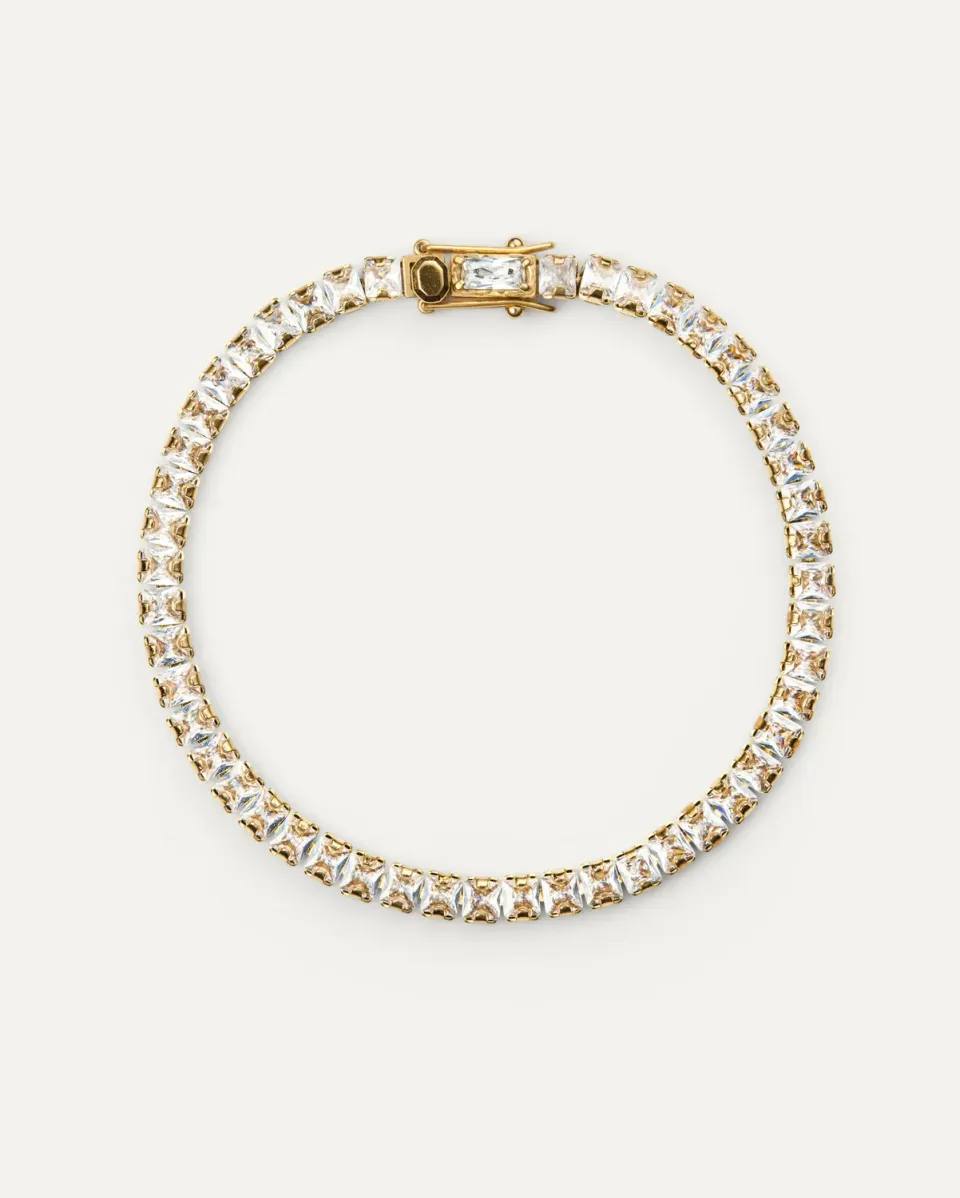 Mockberg Margaux armbånd gull zirkonia 150 mm