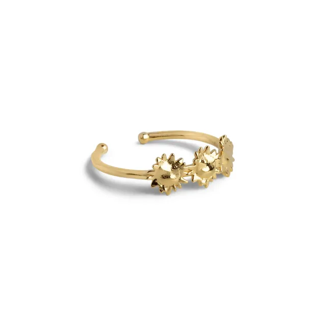 Enamel Sunshine Wreath ring forgylt 48-52