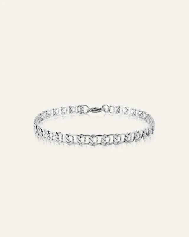 Mockberg Infinity Bracelet armbånd sølv 200 mm vanntett