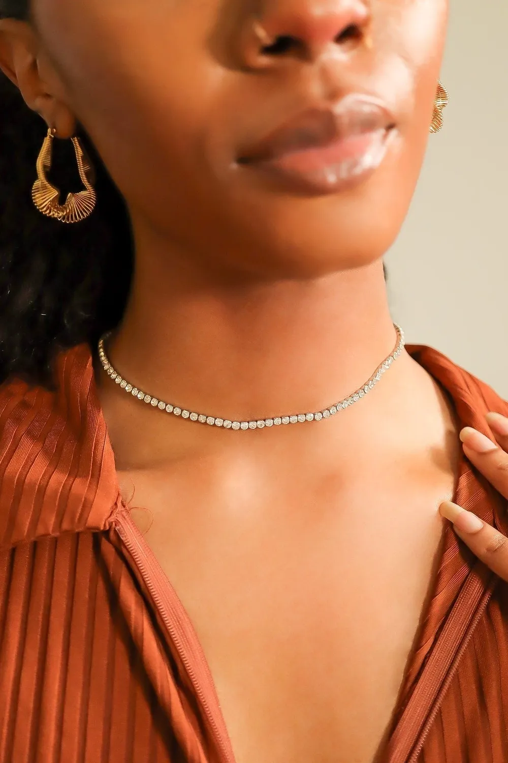 Mea Nani Nord Wired Statement hoops 18K gull