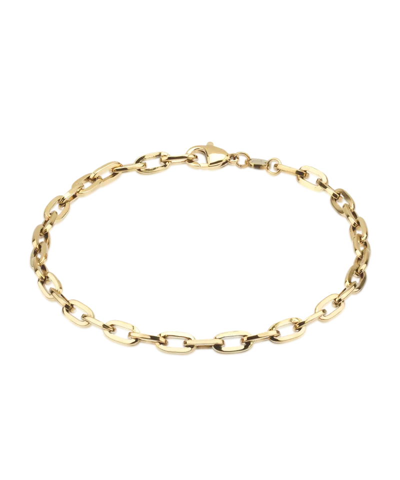 Blomdahl Medium Link armbånd gull 19 cm rustfritt