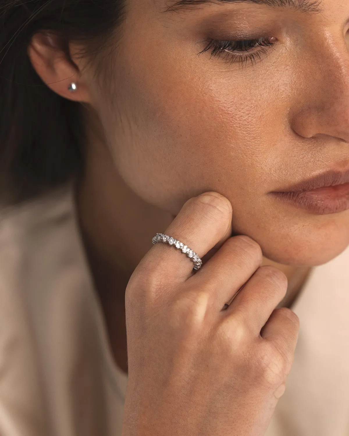 Mockberg Forever ring sølv zirkonia str 52