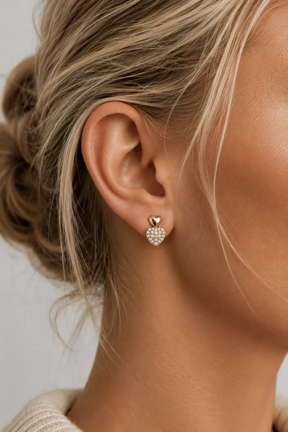 Mea Nani She’s Got A Crush studs hjerteøredobber gull