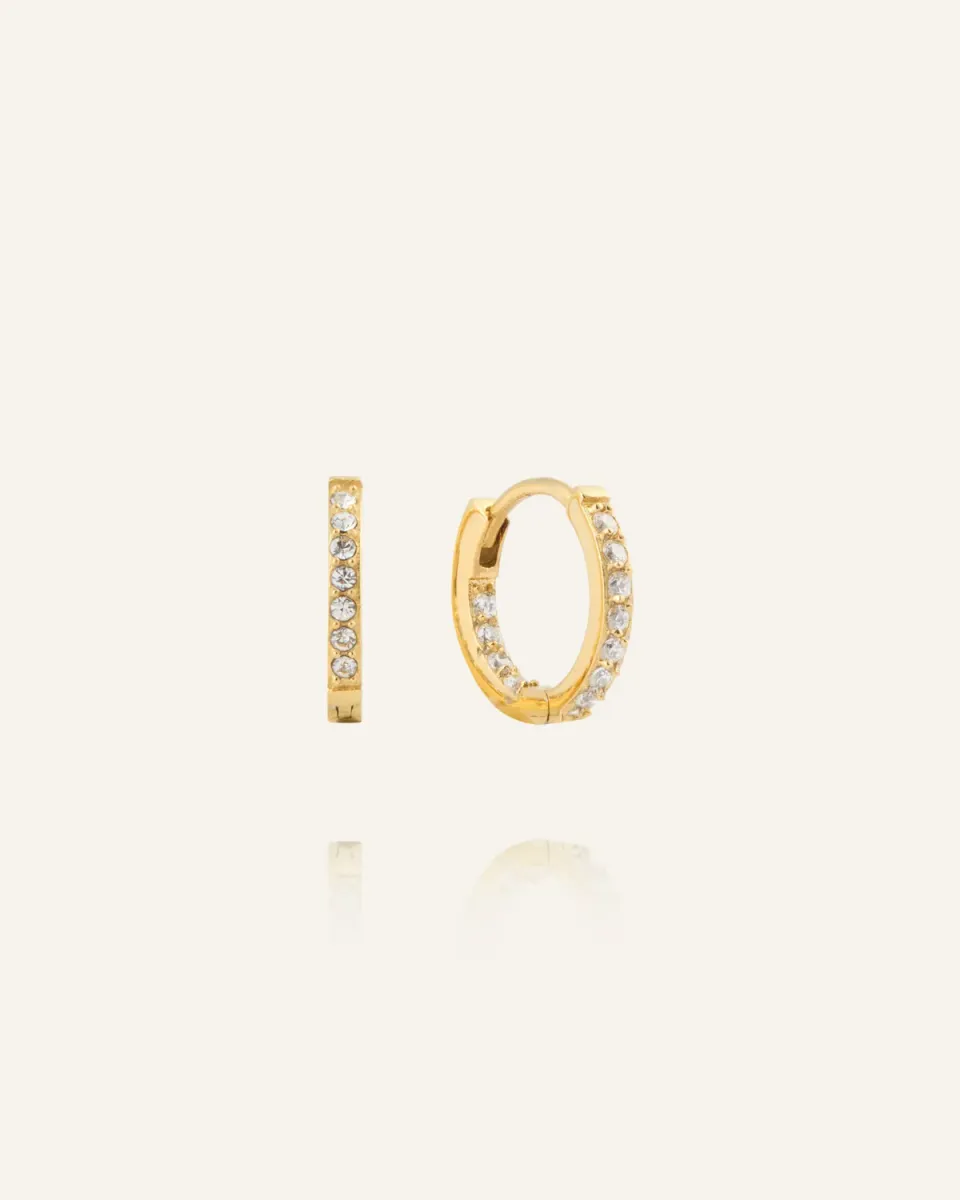 Mockberg Sparkle Small Hoops øredobber gull 13 mm