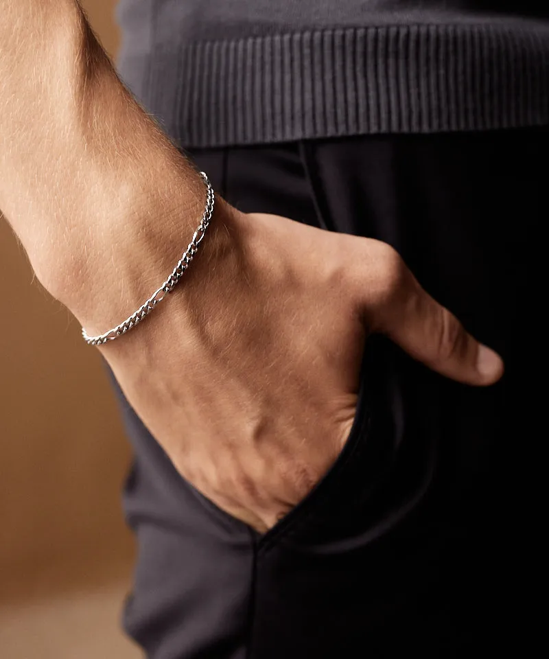 Blomdahl Tiny Figaro armbånd sølv 15,5-19 cm
