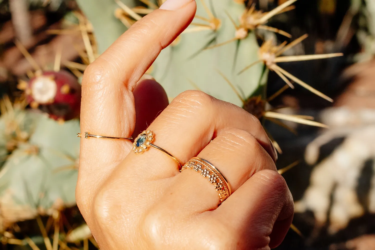 Eremis Natamia ring gullbelegg 18 karat