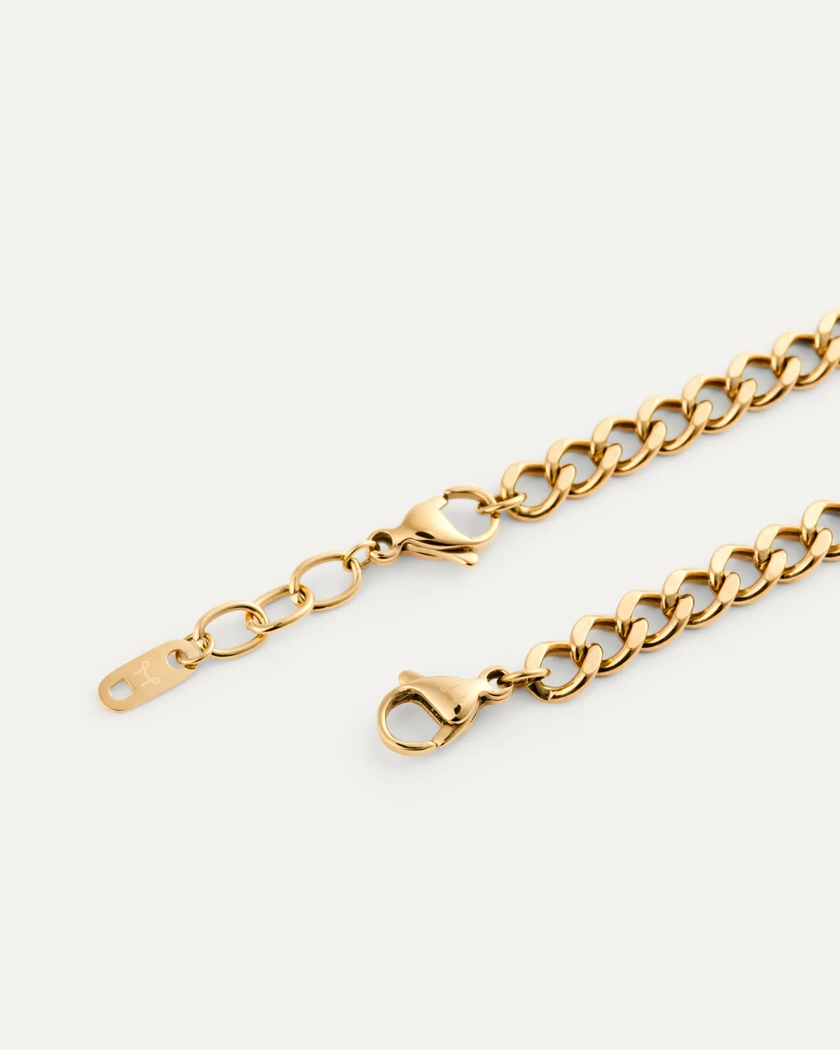 Mockberg Curb Chain Bracelet armbånd gull Small