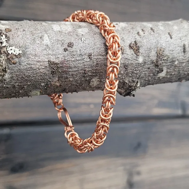 Kunstnerbonden Kongelenke armbånd kobber grov