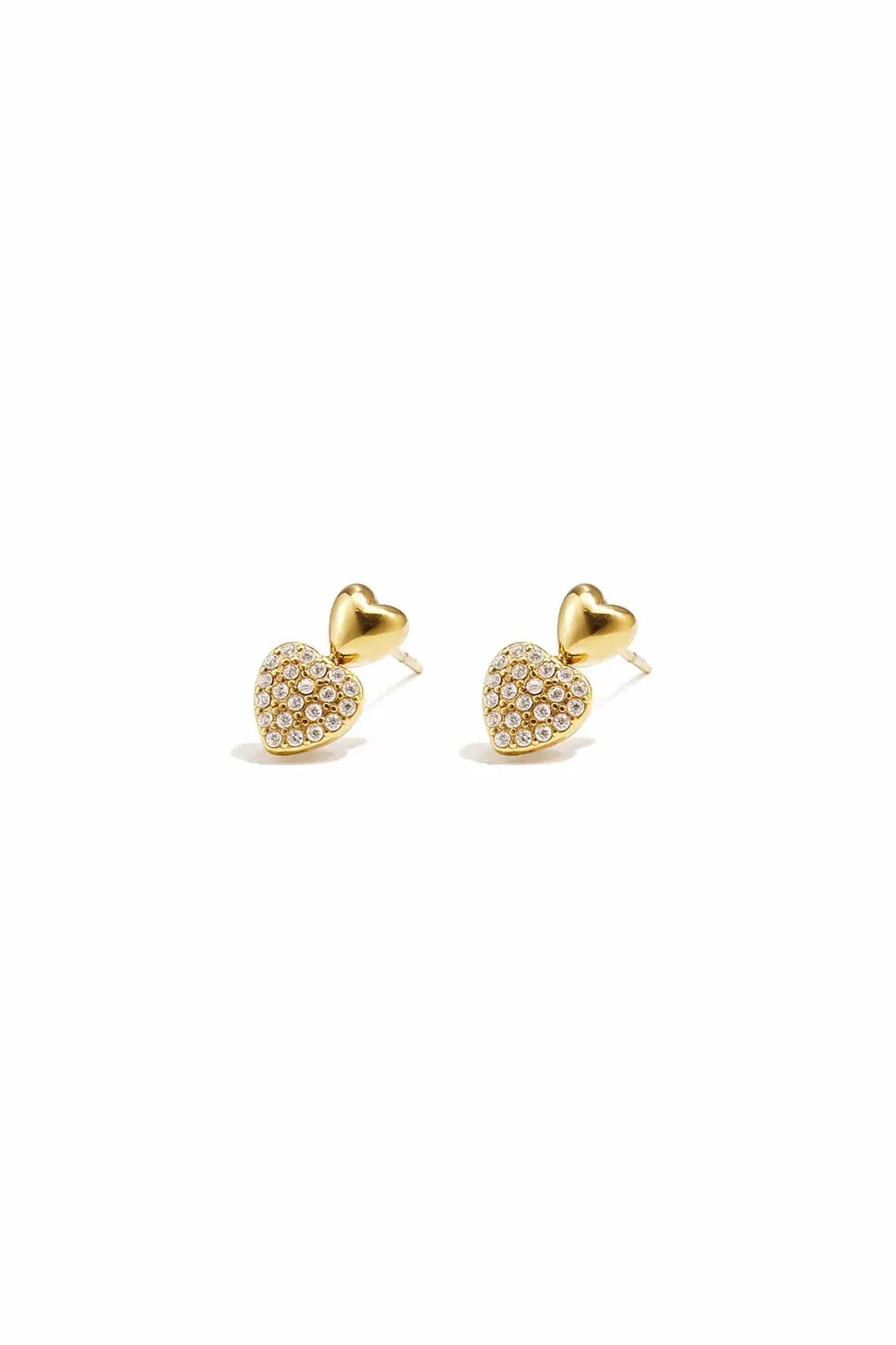 Mea Nani She’s Got A Crush studs hjerteøredobber gull