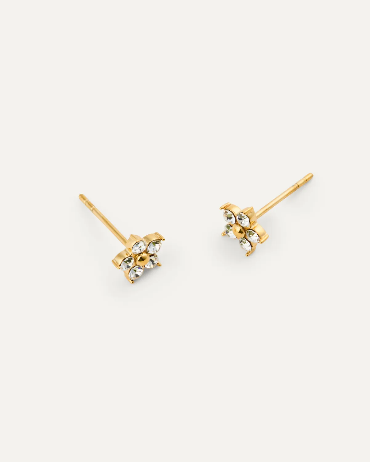 Mockberg Flora Studs øredobber gull blomst 7 mm