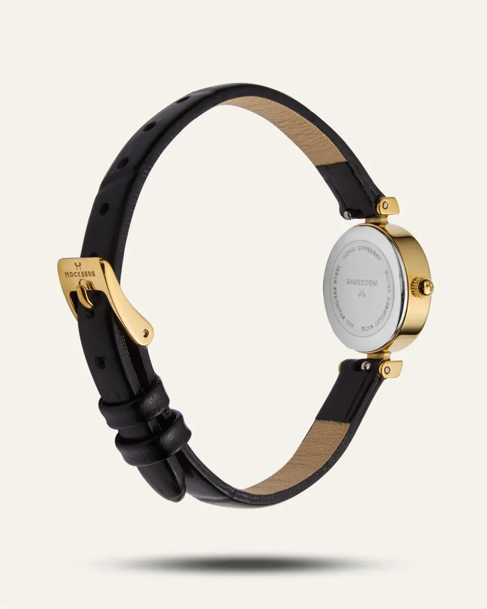 Mockberg Strap Vintage Black klokkereim svart 200 mm