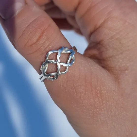 Kunstnerbonden Alv ring sølv rustikk