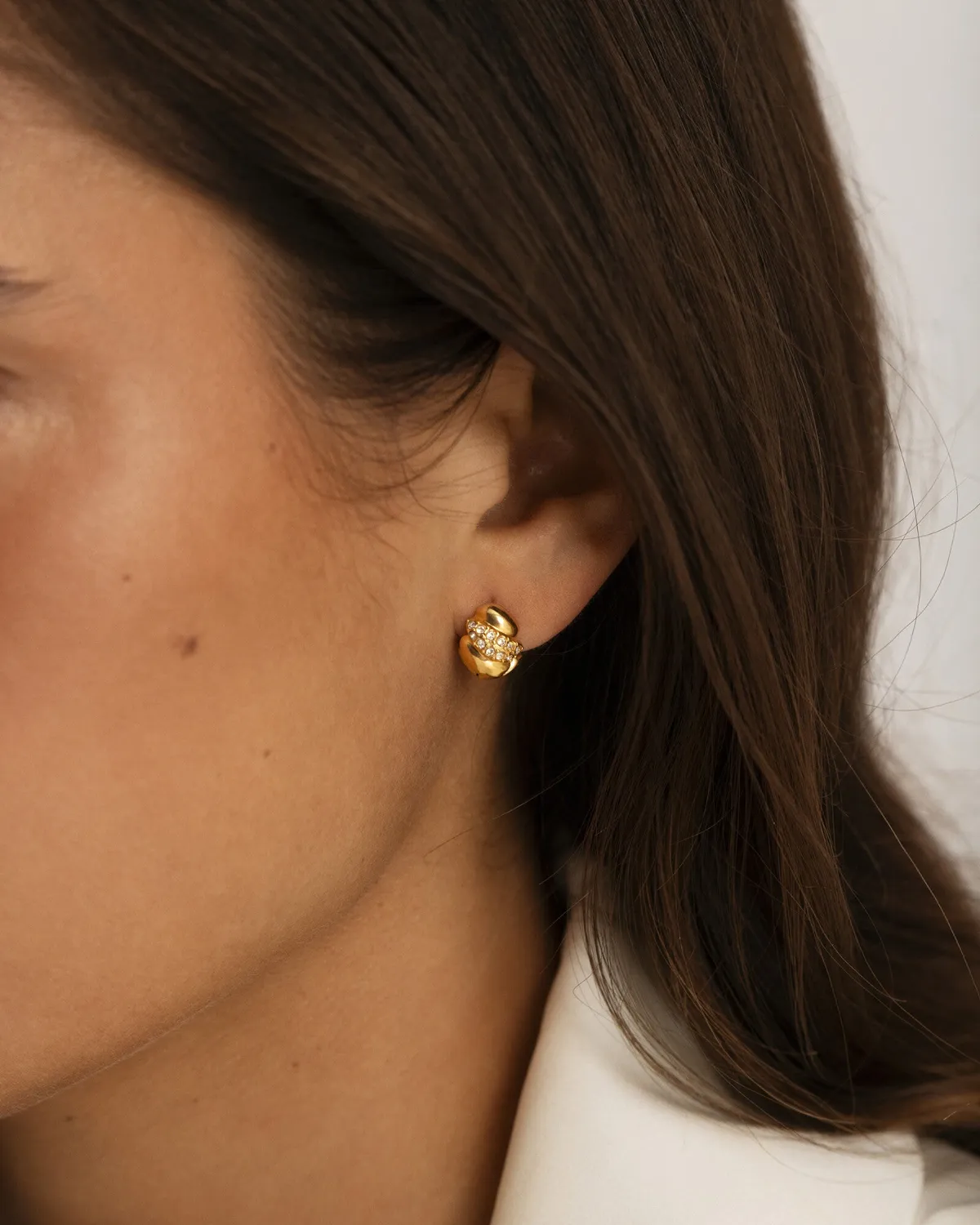 Mockberg Noela Small hoops gull 13 mm