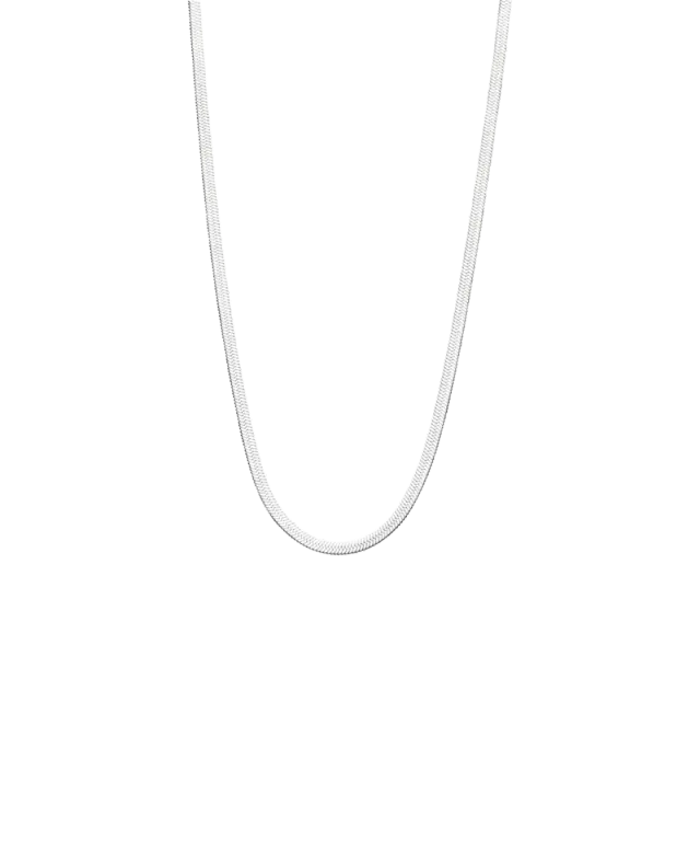 Blomdahl Plain halskjede sølv 40-46 cm stål