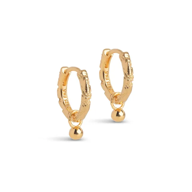 Enamel Copenhagen Belle øredobber gull 13 mm